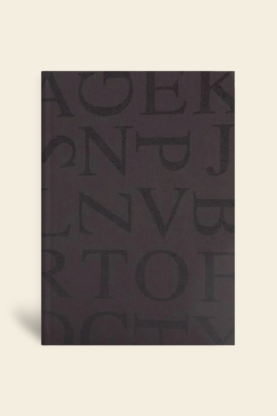 Tipografi Karton Kapak Çizgili Defter Siyah 96 Syf