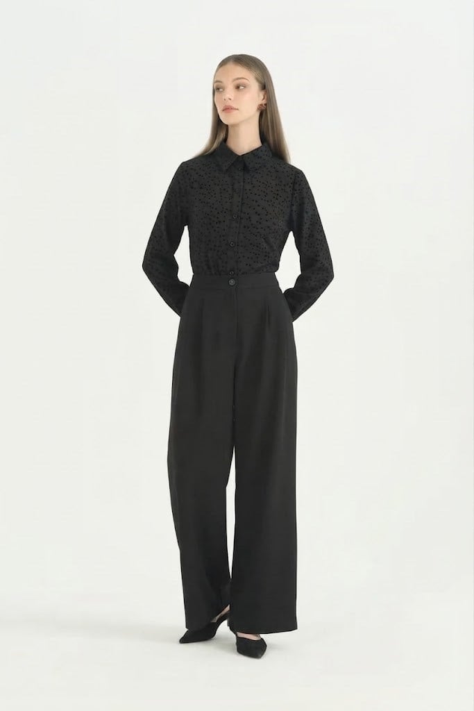 NİHAN İki Pileli Palazzo Pantalon