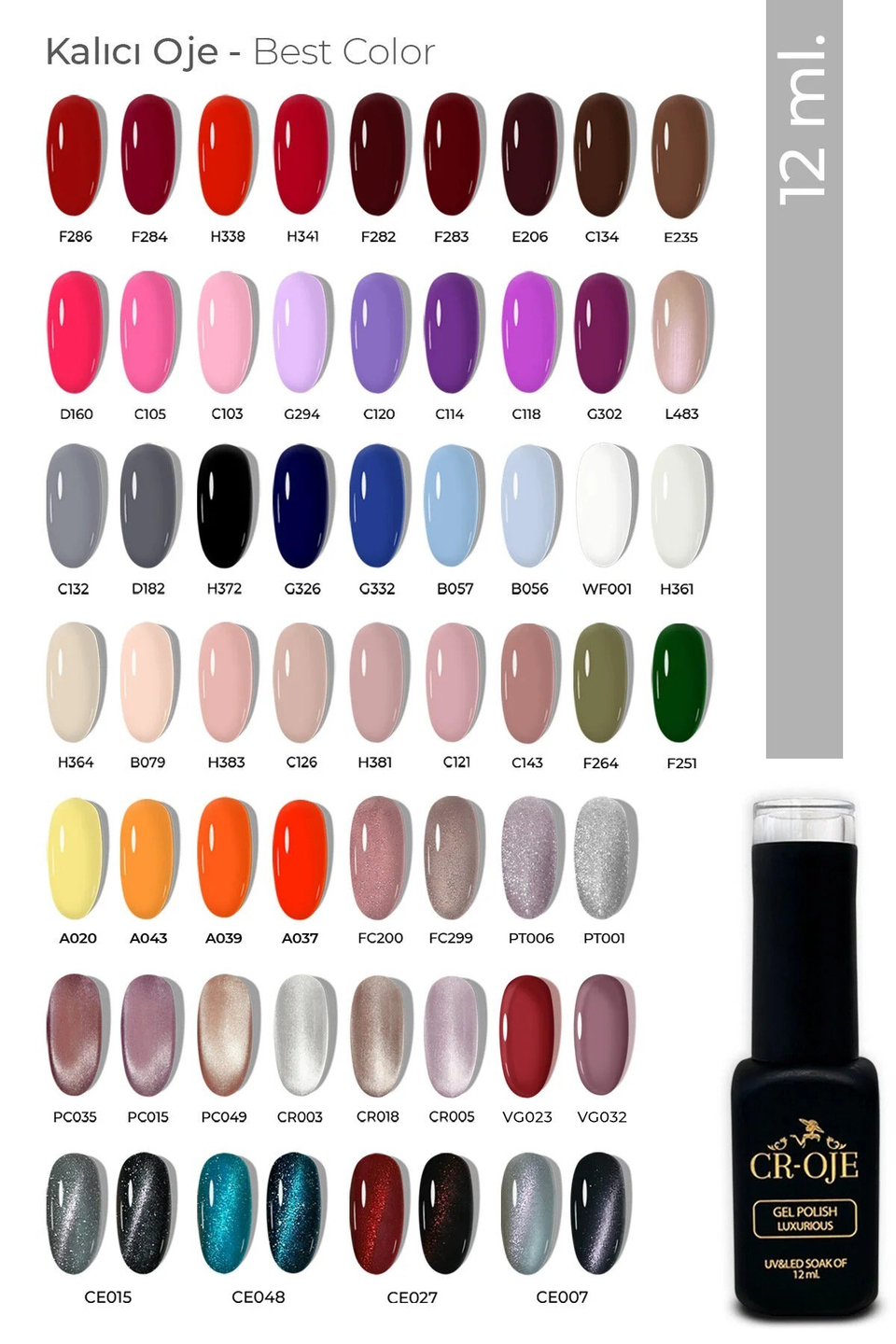 56 ADET KALICI OJE BEST COLOR (12 ML)