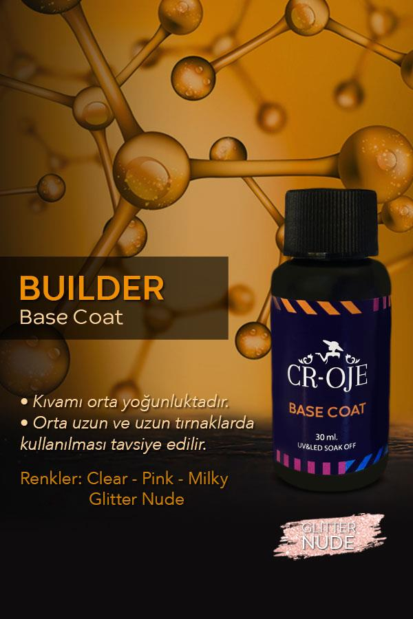 Buılder Base Coat- Glitter Nude (30 ml)
