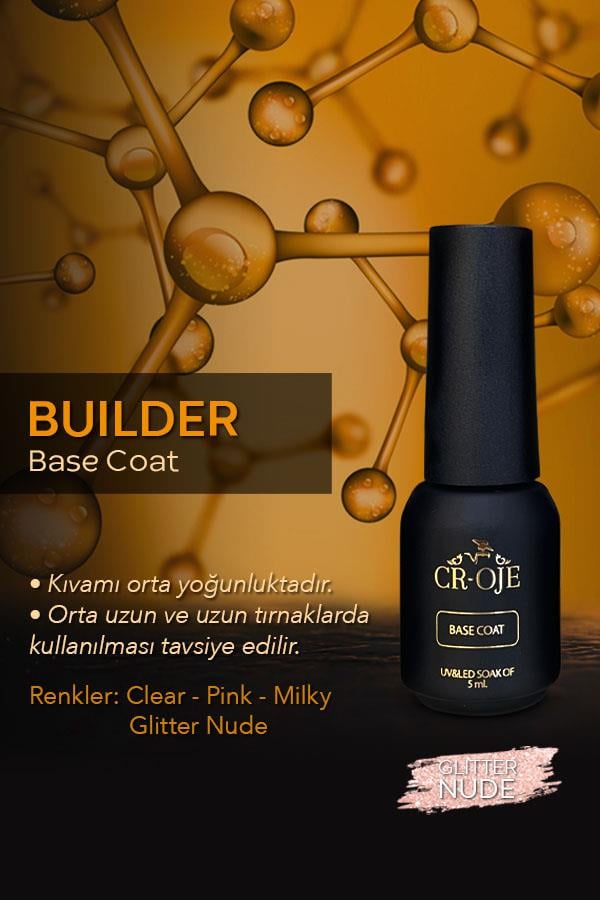 Buılder Base Coat- Glitter Nude (5 ml)