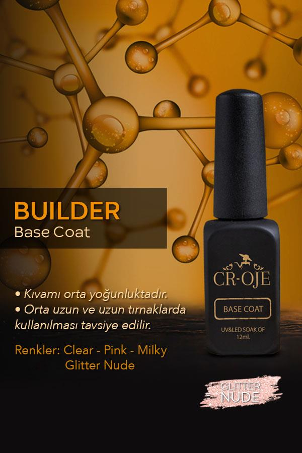 Buılder Base Coat- Glitter Pınk (12 ml)