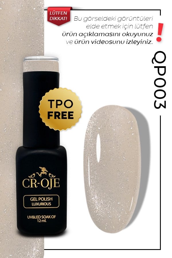 CROJE KALICI OJE Inci Tanecikli Manyetik Cat Eye / Kedi Gözü- QP003 (12 ML)