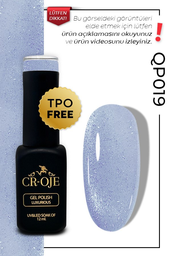 CROJE KALICI OJE Inci Tanecikli Manyetik Cat Eye / Kedi Gözü- QP019 (12 ML)