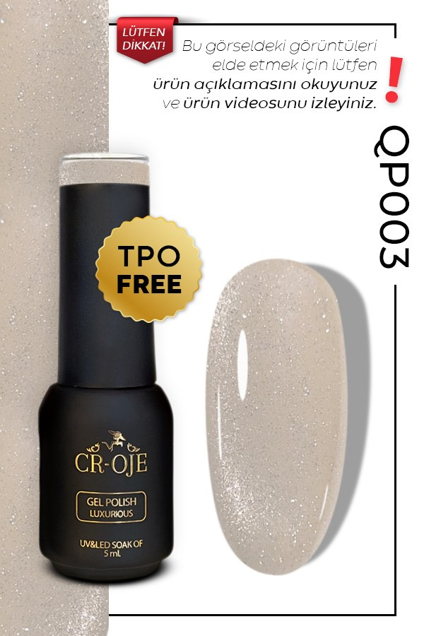CROJE KALICI OJE Inci Tanecikli Manyetik Cat Eye / Kedi Gözü- QP003 (5 ML)
