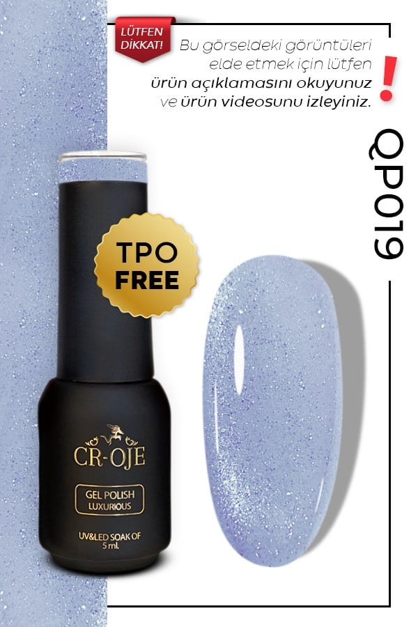 CROJE KALICI OJE Inci Tanecikli Manyetik Cat Eye / Kedi Gözü- QP019 (5 ML)