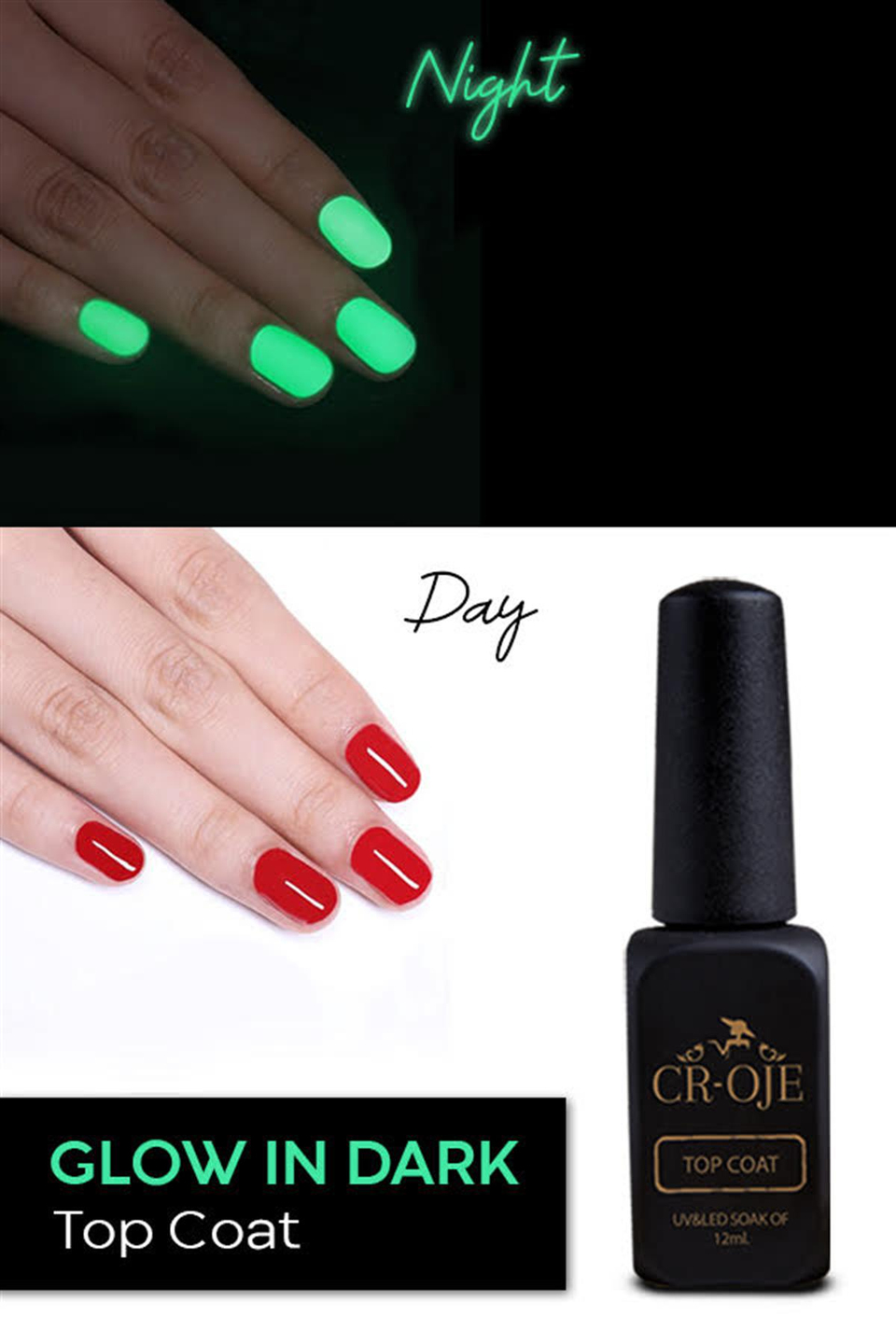 Glow in Dark Top CoatGlow in Dark Top Coat (12 ml.)