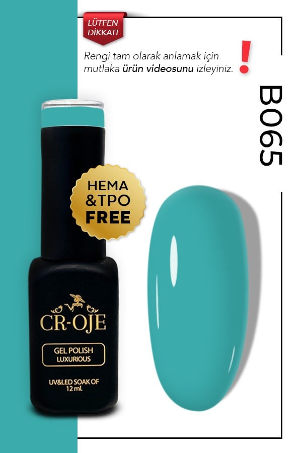 Kalıcı Oje B065 - Mavi (12 ml.) 