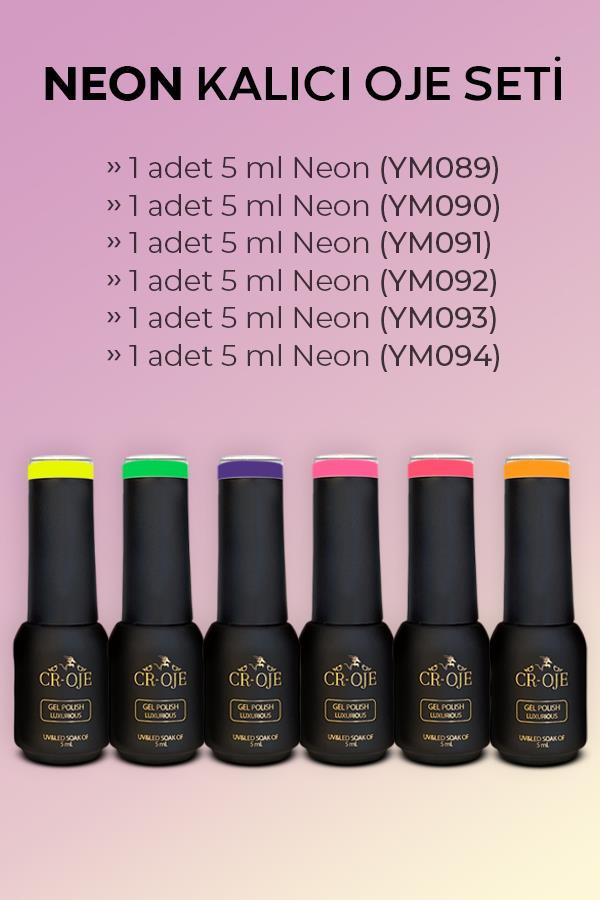 Kalıcı Oje Neon Set 6 Lı