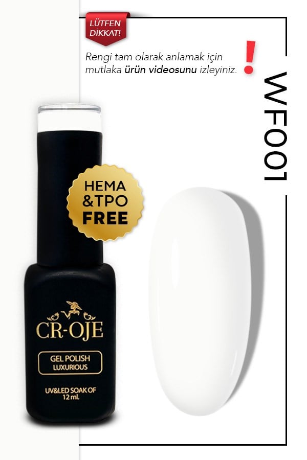 Kalıcı Oje WF001- Kireç Beyazı (12 ml.)