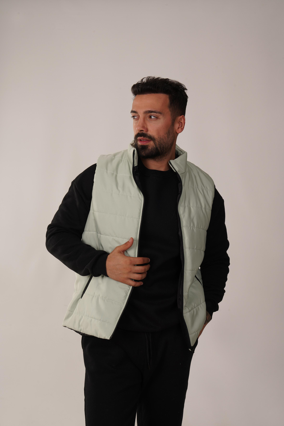 HIRKASuyeşili Şişme Düz Yelek
