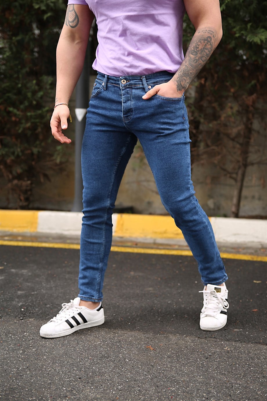 KOT PANTOLONErkek Lacivert Slim Fit Kot Pantolon