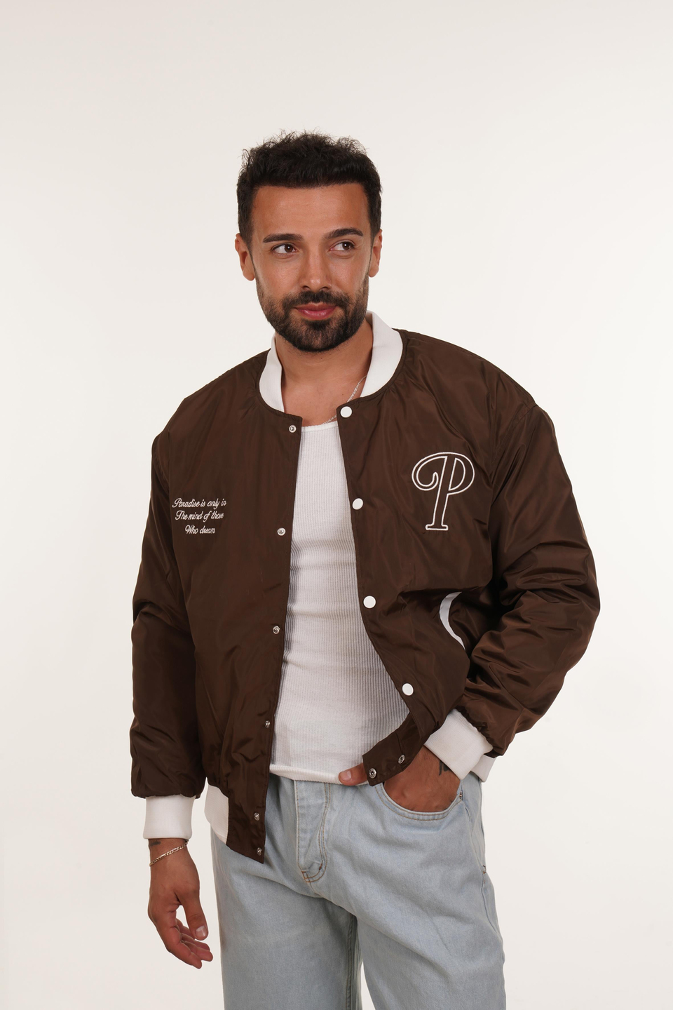MONT & CEKETKahve P Harfli Kolej Ceket PNC 5013