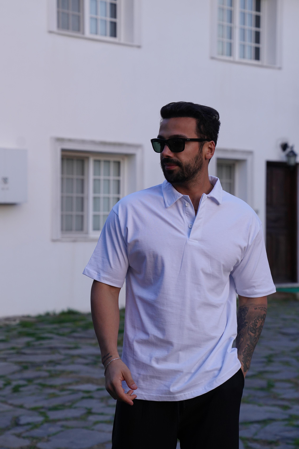 T-SHİRTBeyaz Suprem Gizli Patlı T-Shirt SNZ 3905