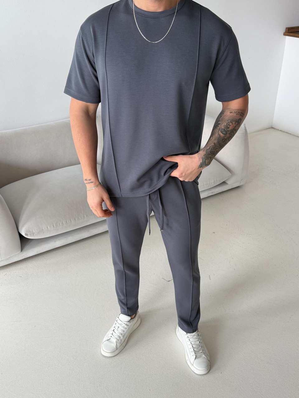 T-SHİRTFüme Çimalı Oysho Regular Fit Tişört LNS 37099