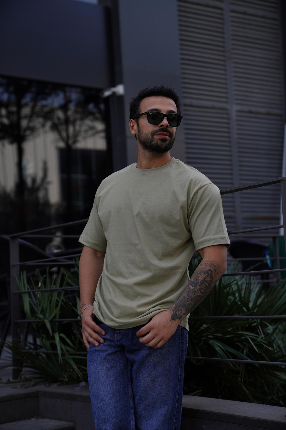 T-SHİRTKüf Compak Düz Oversize T-Shirt SNZ