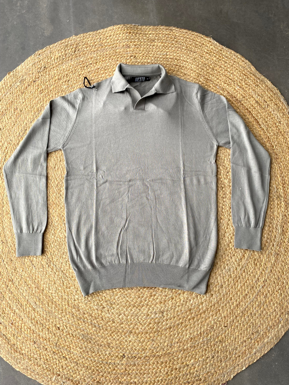 T-SHİRTVizon Triko Düğmesiz Polo Yaka T-shirt
