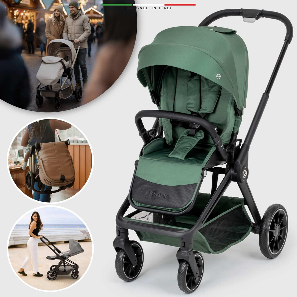 Elele Firenze Çift Yönlü Bebek Arabası Yeşil