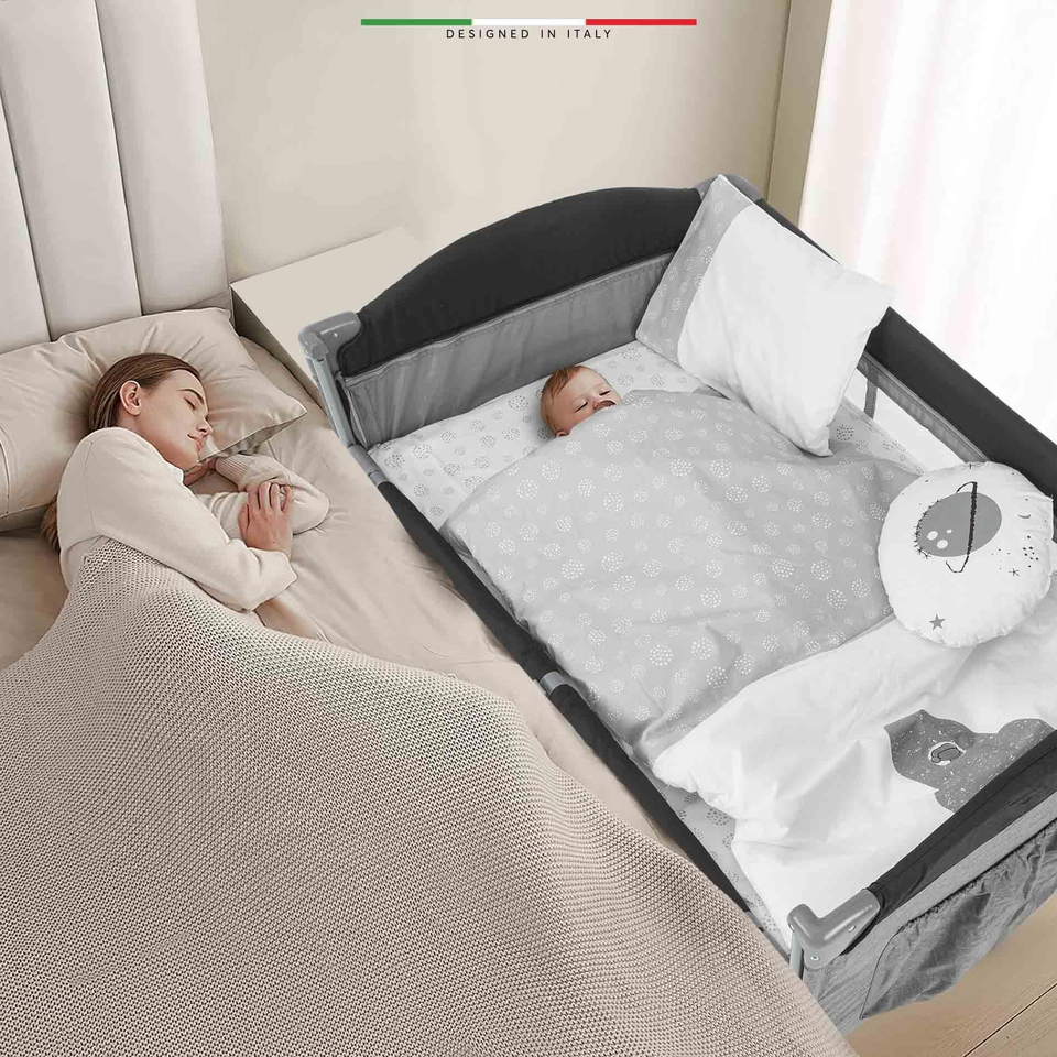 Elele Life Space 6 Parça Oyun Parkı Park Yatak Bebek Uyku Seti Gri