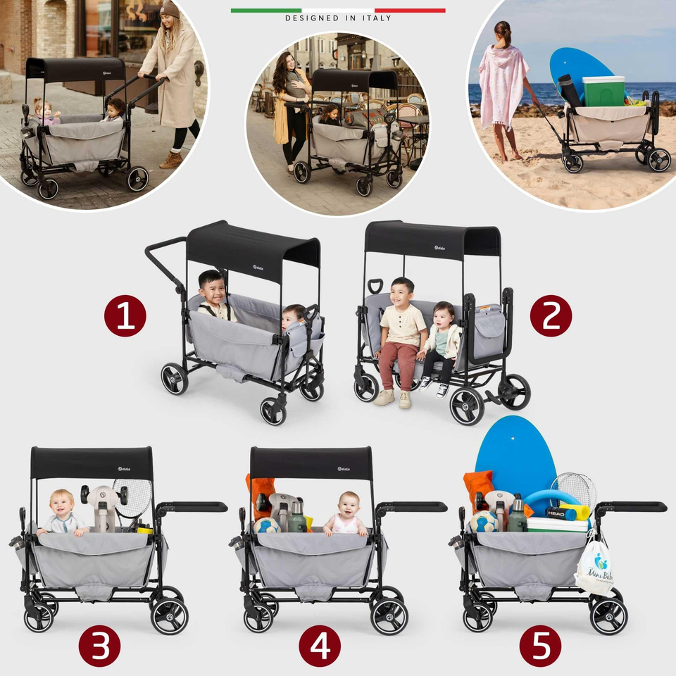 Elele Terreno Vagon Bebek Arabası Bej