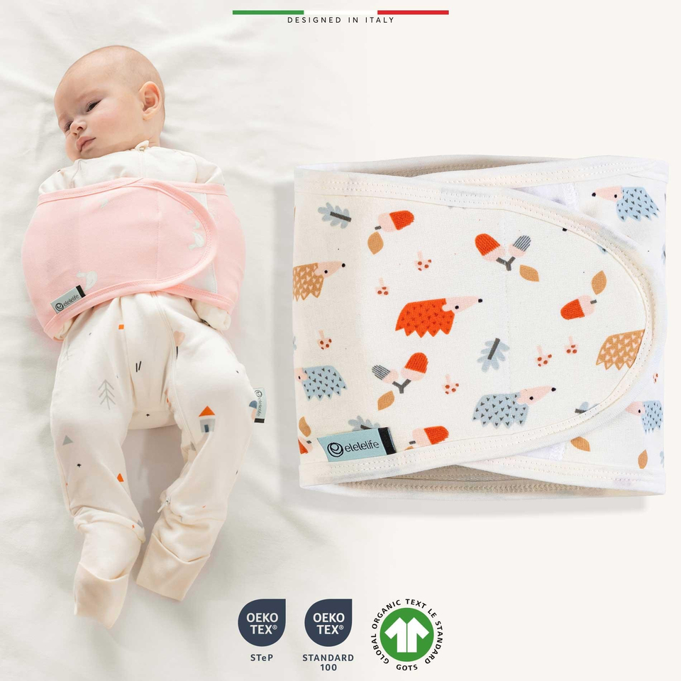 EleleLife Bebek Kundak Kemer Yenidoğan Ekru Riccio