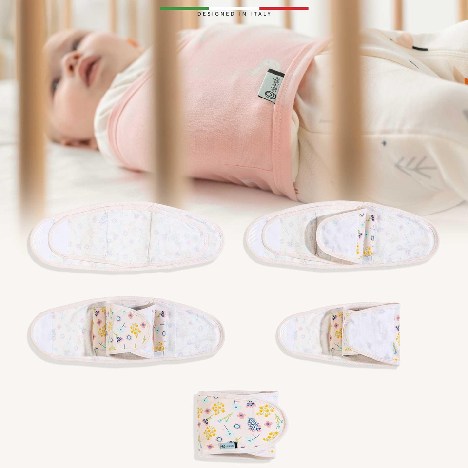 EleleLife Bebek Kundak Kemer Yenidoğan Pudra Flor