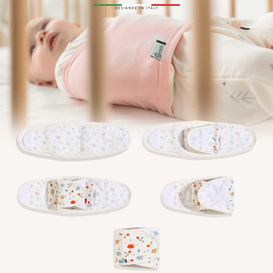 EleleLife Bebek Kundak Kemer Yenidoğan Ekru Riccio