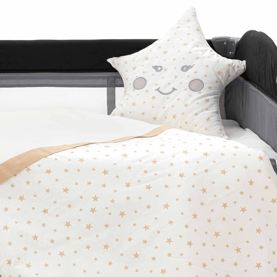 EleleLife Bonita 6 Parça Park Yatak Bebek Uyku Seti Krem