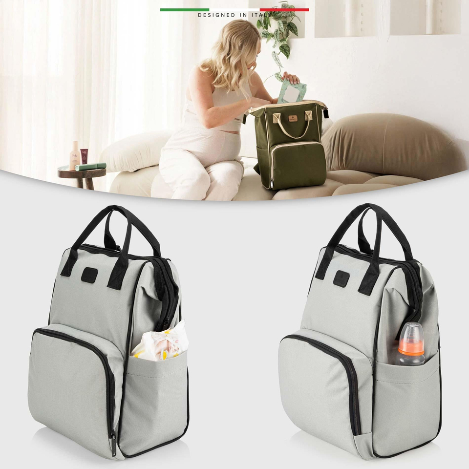 EleleLife Livorno Anne Bebek Bakım Çantası Gri