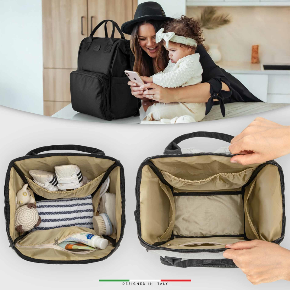 EleleLife Livorno Anne Bebek Bakım Çantası Gri