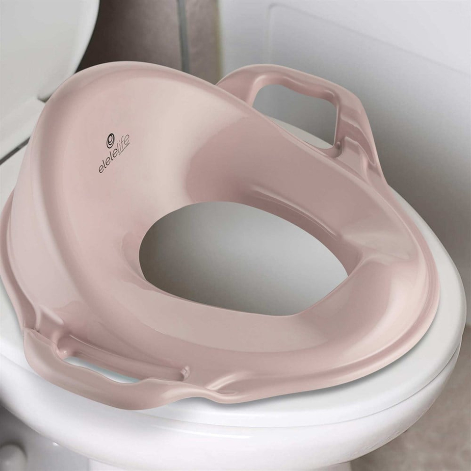 EleleLife Taşınabilir Portatif Bebek ve Çocuk Klozet Adaptörü Pudra