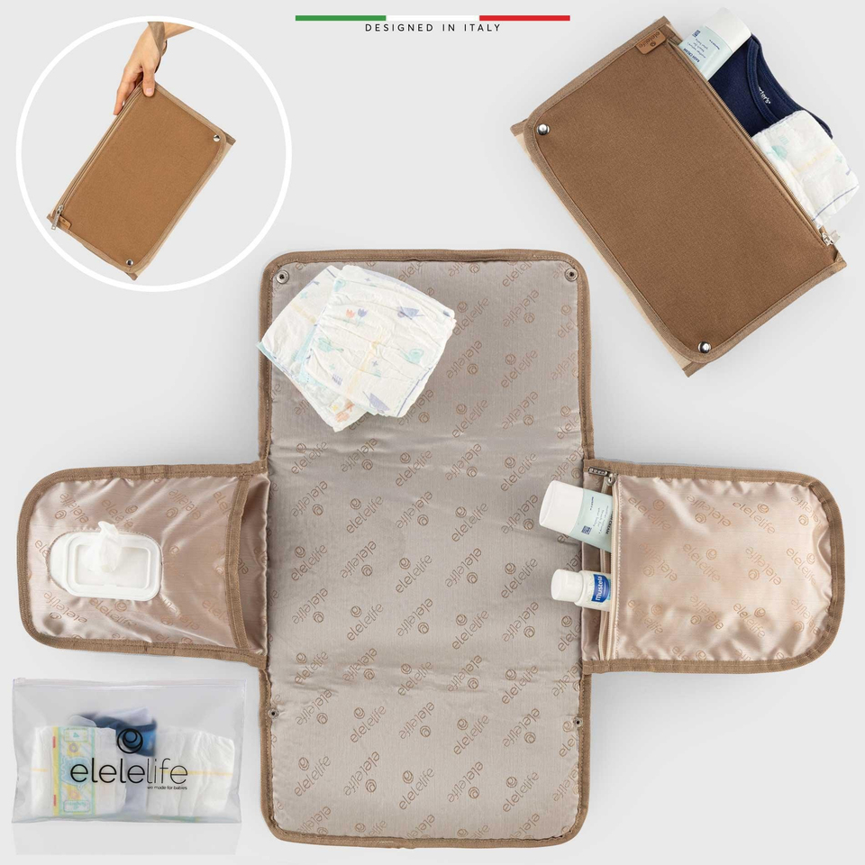 EleleLife Venice 3in1 Anne Bebek Bakım Çantası Bej