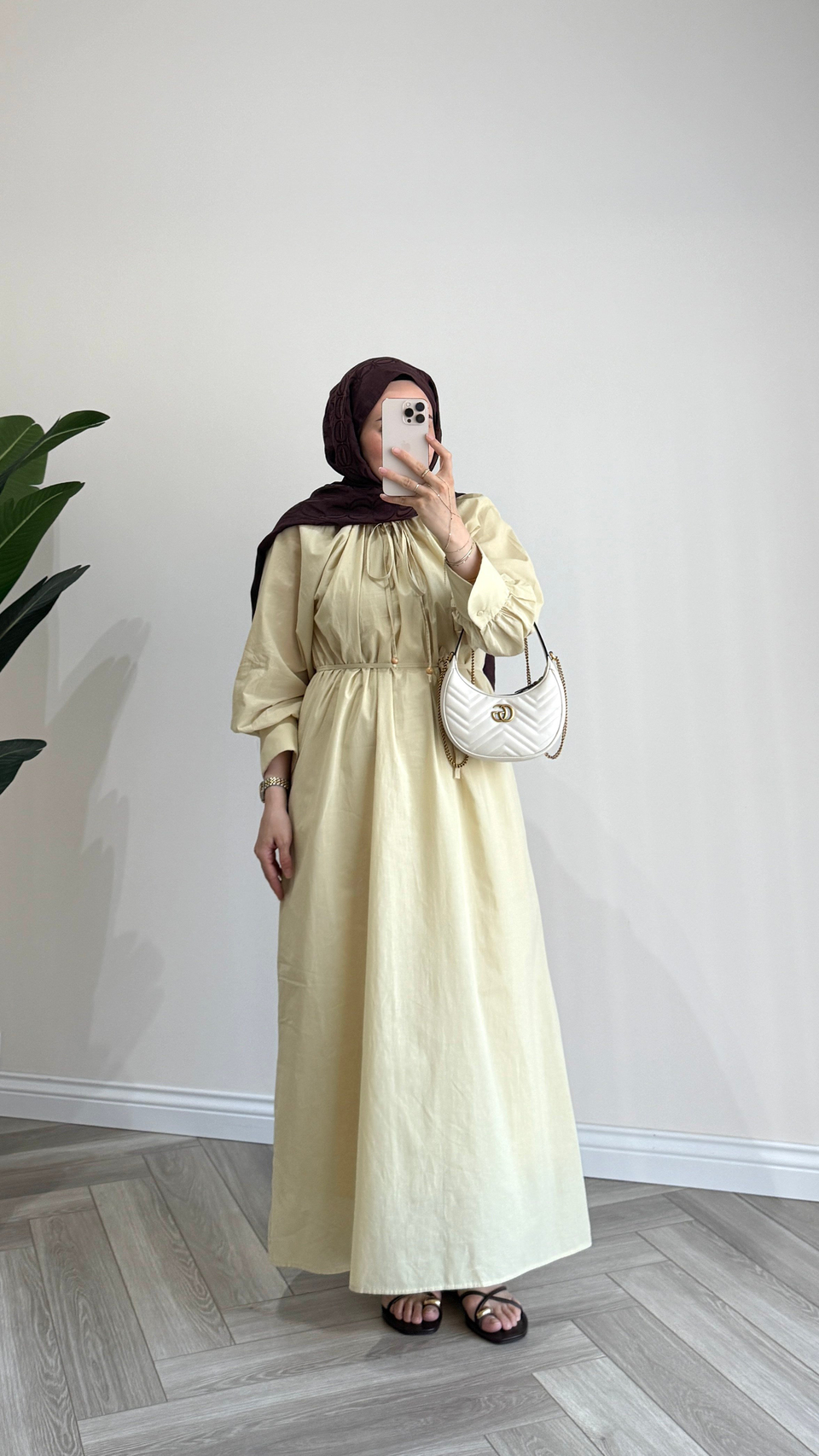 Lunera Pamuklu Elbise | Butter Yellow