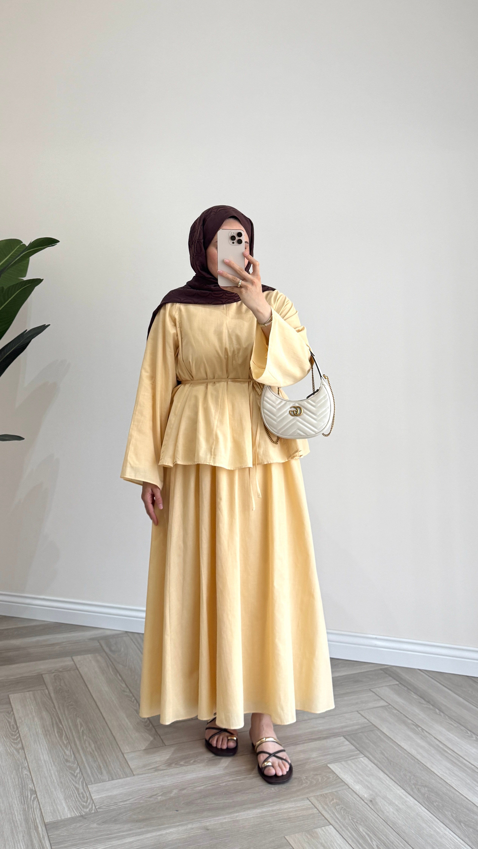 Naturel Pamuklu Takım | Butter Yellow
