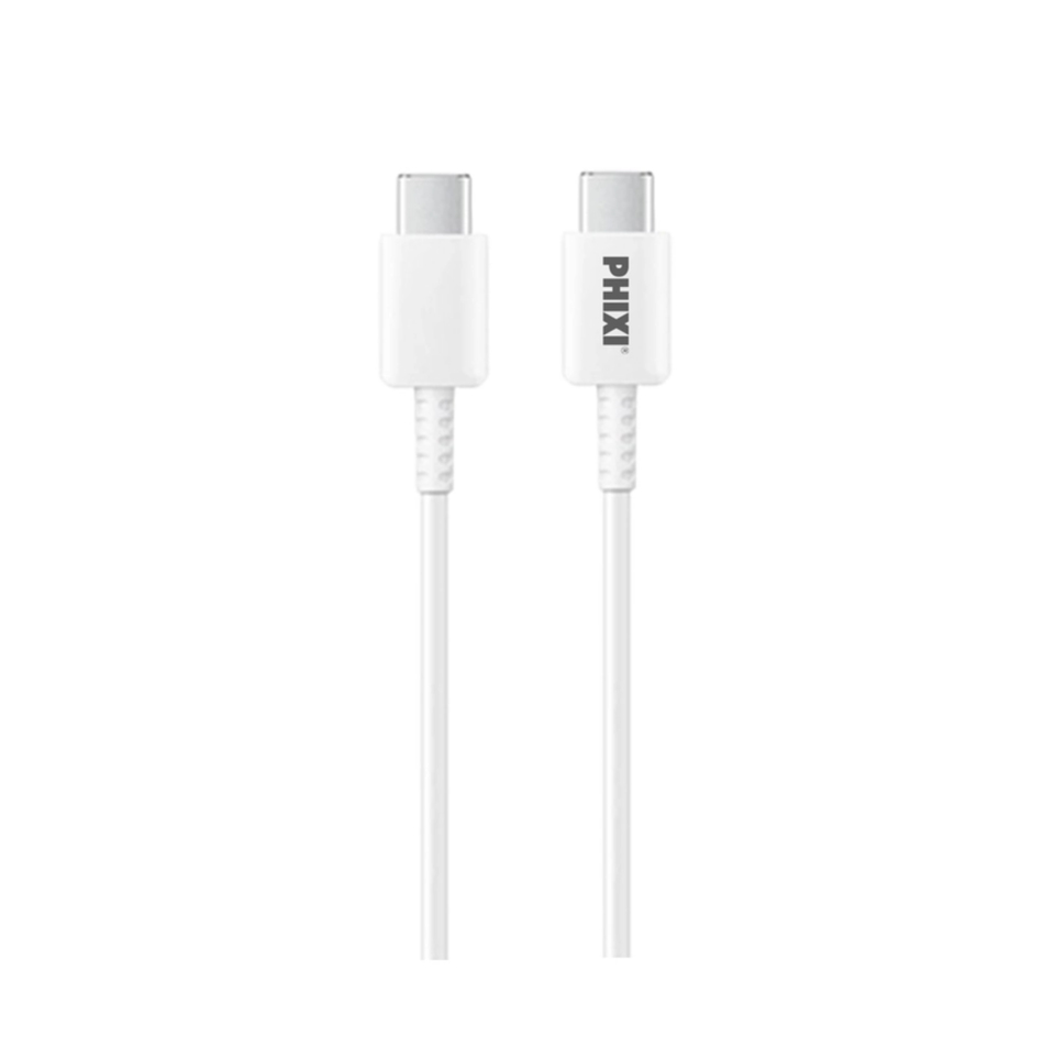 PHIXI CB408T 60W Type-C to Type-C Hızlı Şarj Kablosu – PD 5.0 USB-C Şarj Kablosu