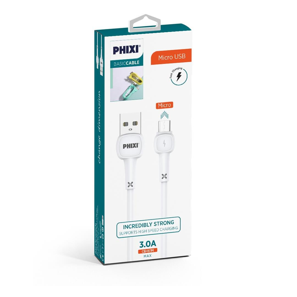 Phixi Basic CB461M Micro USB Şarj ve Data Kablo