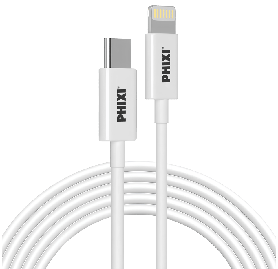 PHIXI CB423L Type-C to Lightning Şarj ve Data Kablosu 27W 3m iPhone