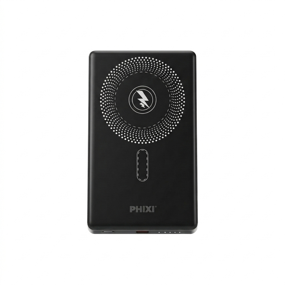 PHIXI Force MP5 MagSafe Powerbank 5000mAh – 22.5W Hızlı Şarj Slim Manyetik Taşınabilir Şarj Cihazı