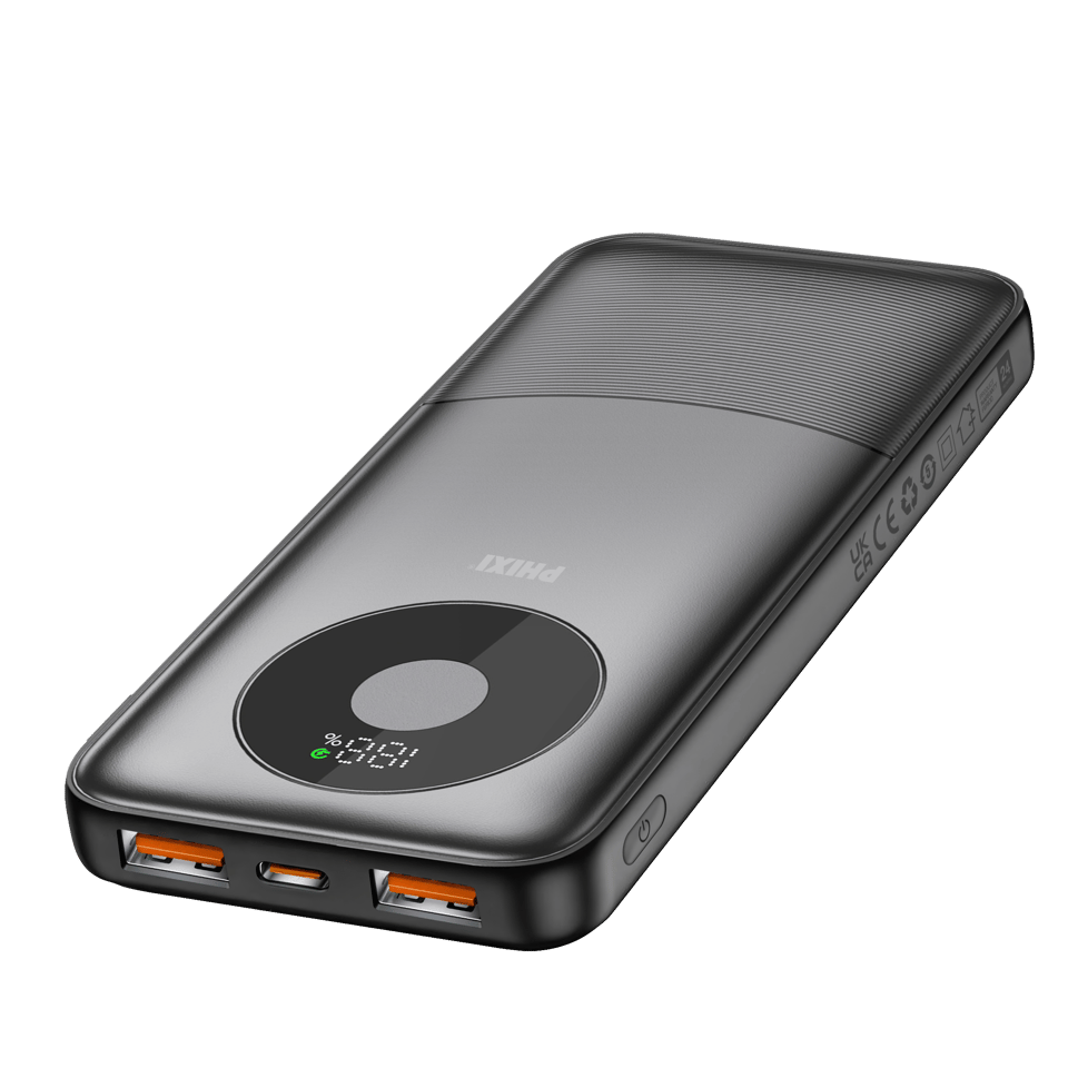 PHIXI Force P19 10000mAh Powerbank – 22.5W Hızlı Şarj Dual USB Taşınabilir Şarj Cihazı