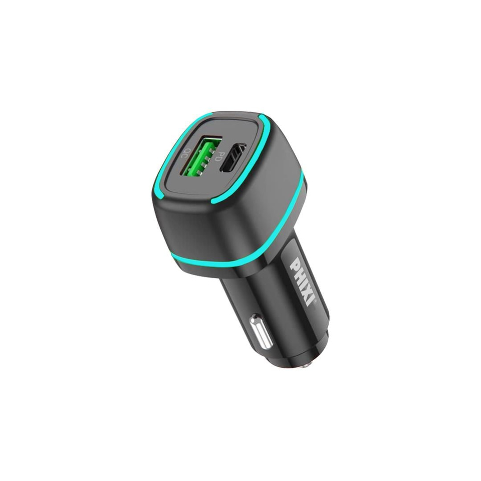 Phixi Force QCC4138 Dual-Port PD-Supported 38W Car Charger