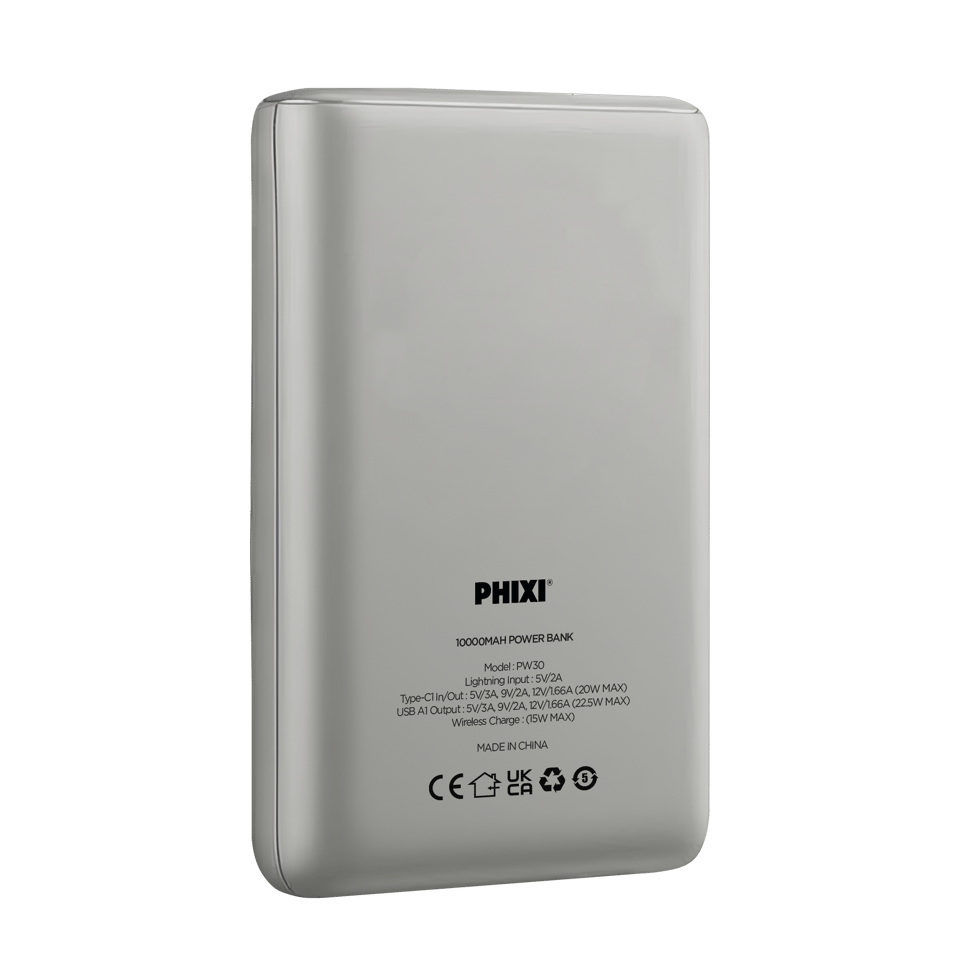 PHIXI PW30 MagSafe Powerbank 10000mAh – 22.5W Hızlı Şarj Manyetik Taşınabilir Şarj
