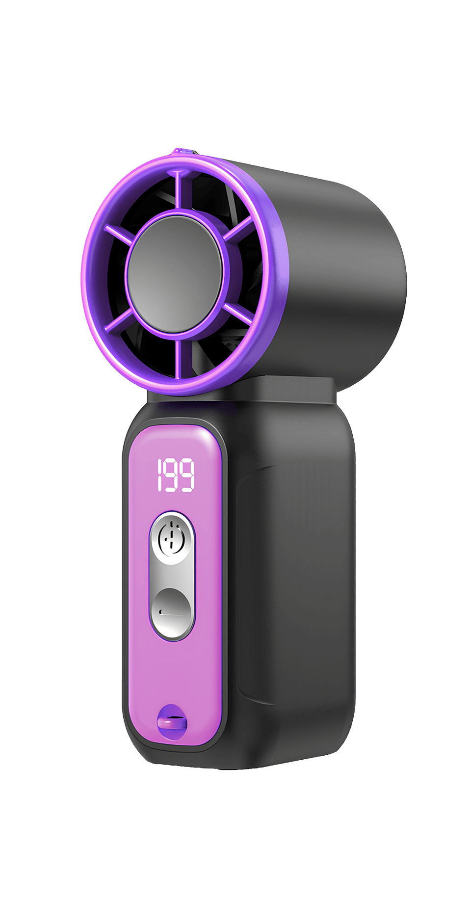 PHIXI Smart MF2 500 mAh Dijital Göstergeli Şarjlı Taşınabilir Mini Fan