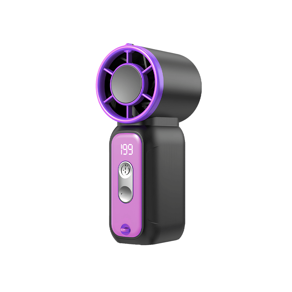 PHIXI Smart MF2 500 mAh Dijital Göstergeli Şarjlı Taşınabilir Mini Fan