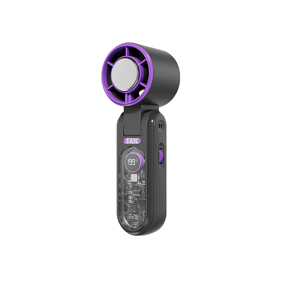 PHIXI Smart MF4 3000 mAh 199 Kademeli Dijital Göstergeli Şarjlı Taşınabilir Mini Fan