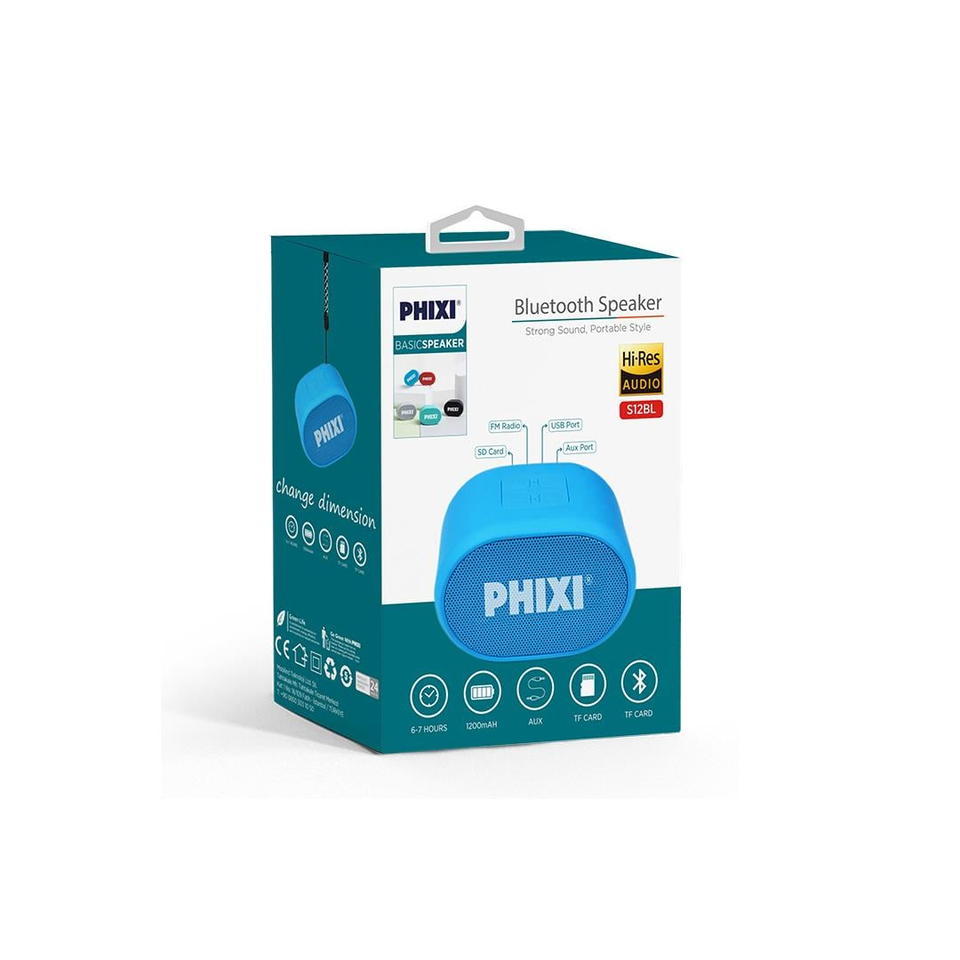Phixi Basic S12 Kablosuz Bluetooth Hoparlör