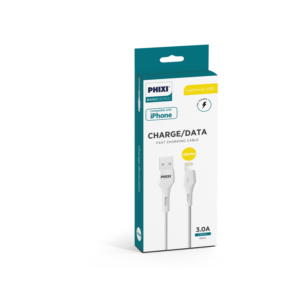 Phixi CB410L Basic 100 cm Lightning Charging and Data Cable