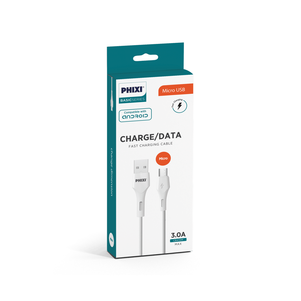 Phixi CB410M Basic 100 cm Micro USB Charging and Data Cable