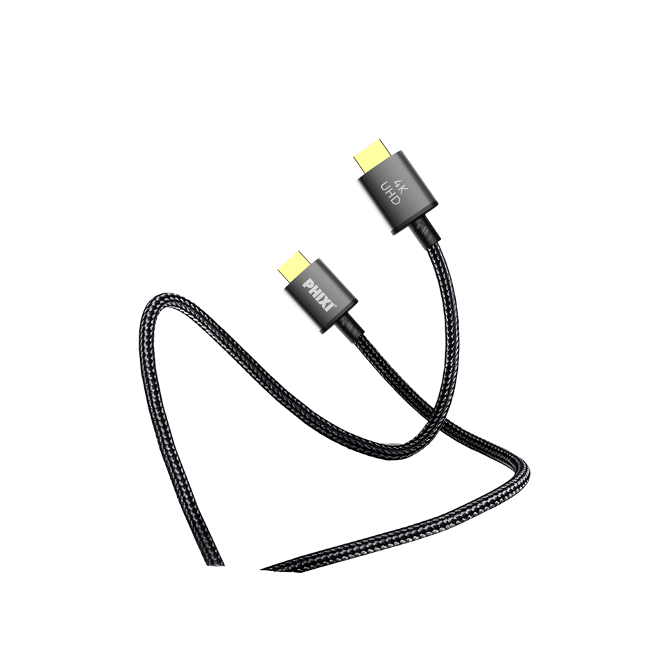 Phixi Force HD19 HDMI To HDMI 4K Görüntü Aktarma Kablosu, 1m, Hasır Kablo