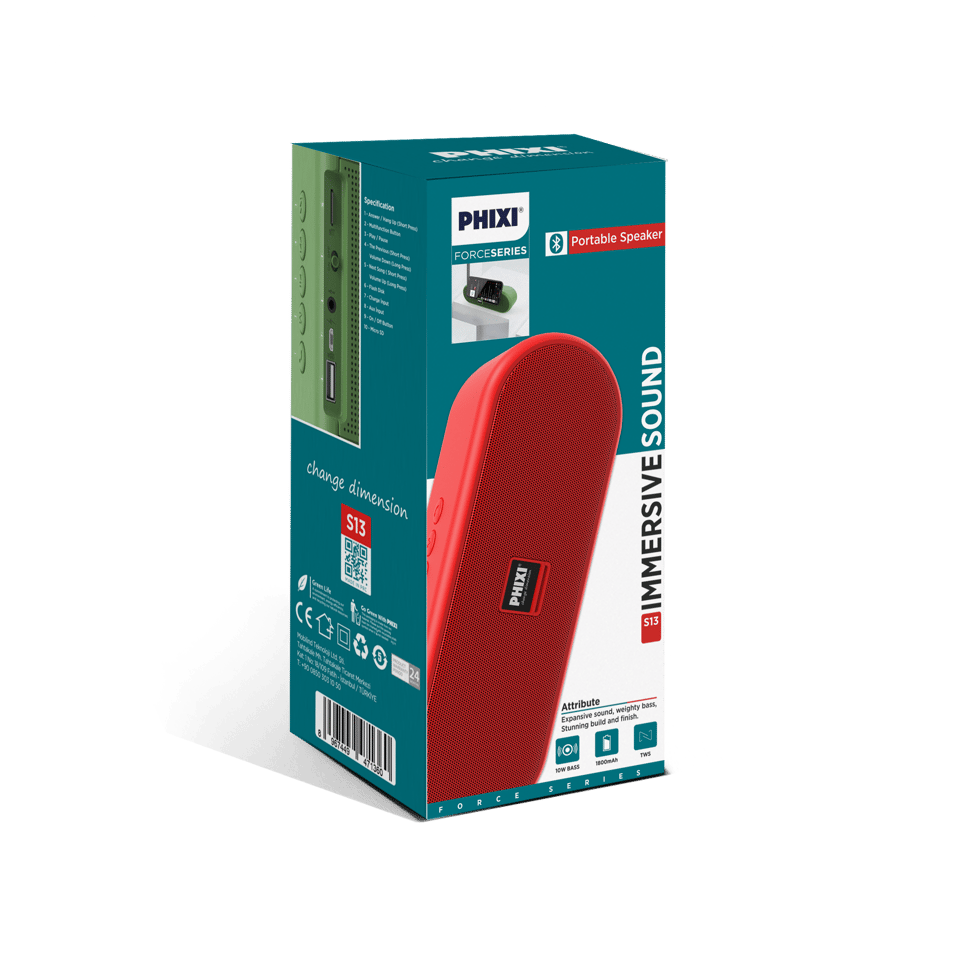 Phixi Force S13 TWS Standlı Bluetooth Hoparlör