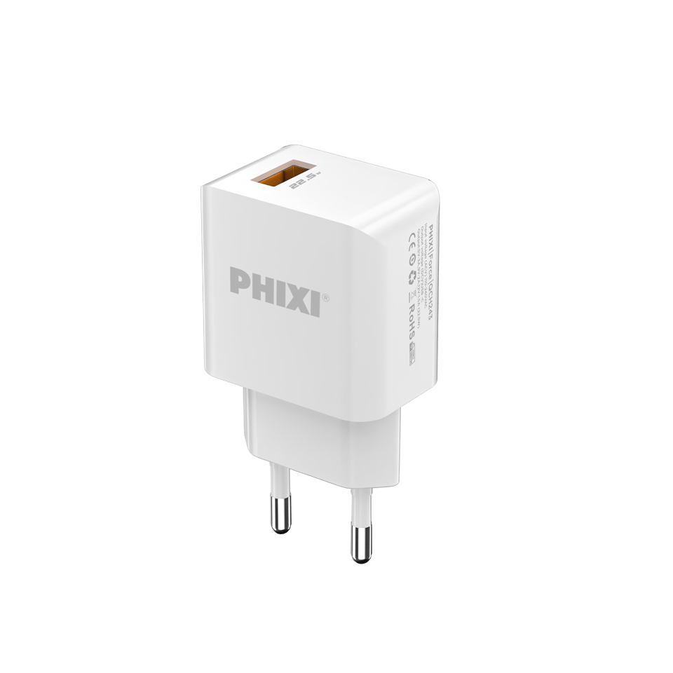 PHİXİ QCH243M FORCE AKIM KORUMALI 3.0A MİCRO USB KABLOLU ŞARJ CİHAZI